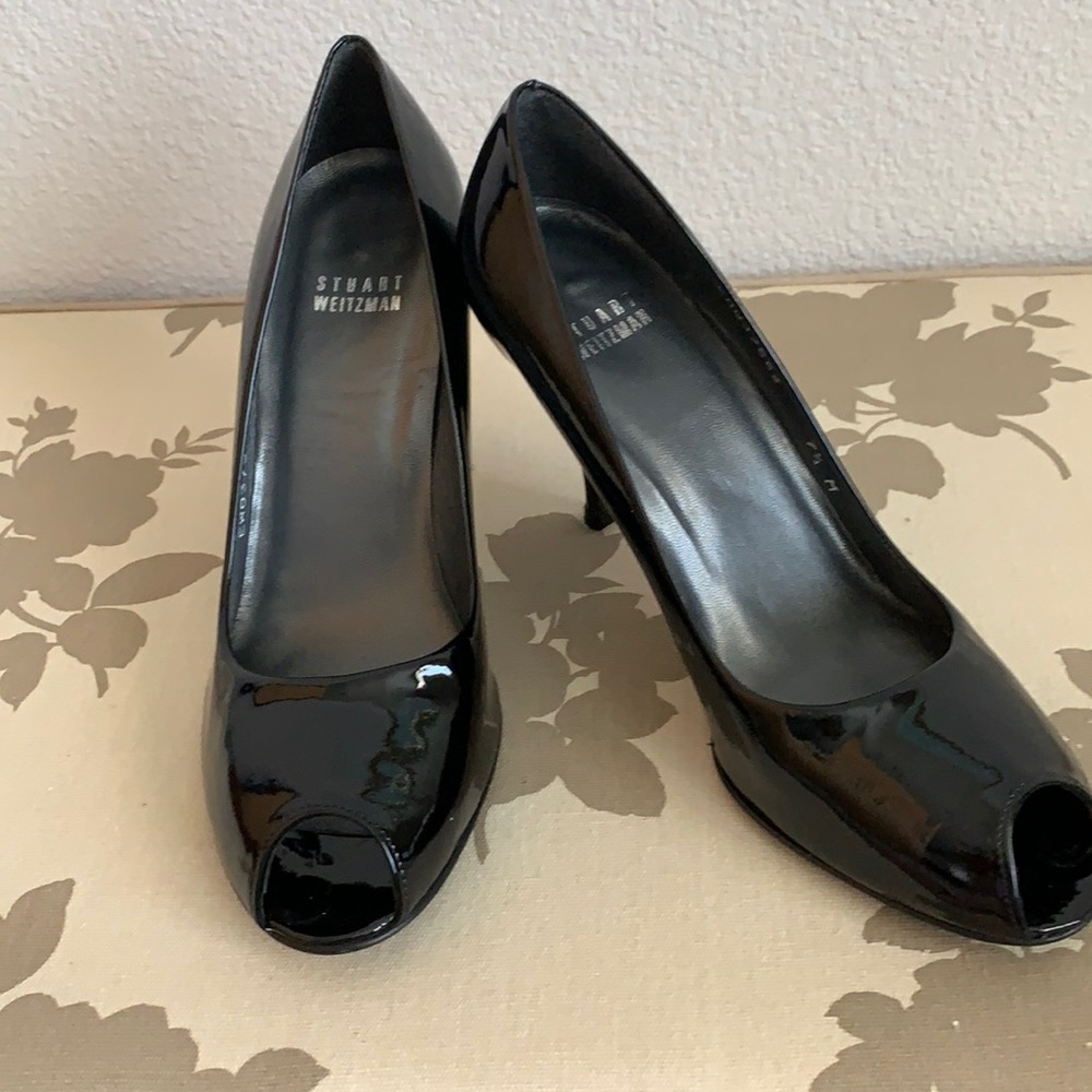 Stuart Weitzman Black Patent Heels